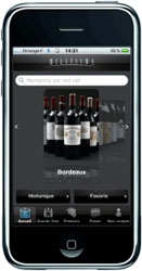 Commandez vos bouteilles de vin avec l'iPhone